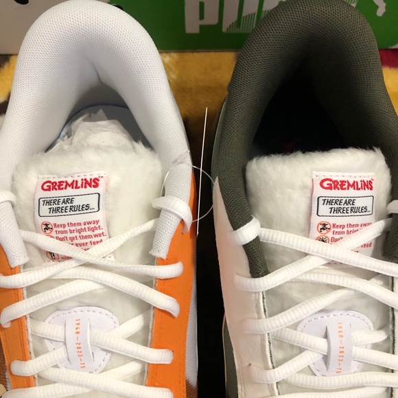 SZ 13 PUMA ALL PRO NITRO “GREMLINS” SHOES, GREMLINS GIZMO AND STRIPE SOCKS - Picture 5 of 14